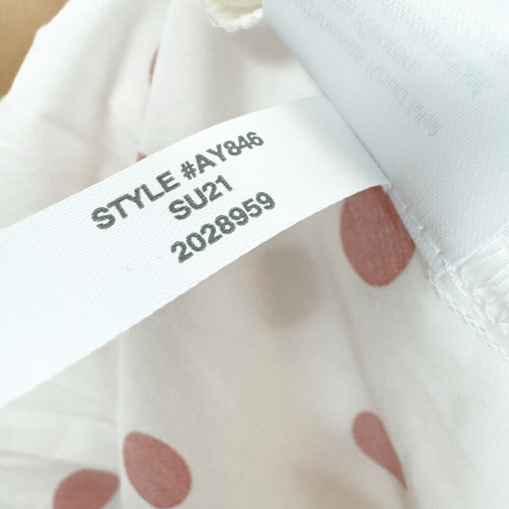 J. Crew Puff-sleeve Cotton Poplin Wrap Dress in White Rose Dot M - Picture 11 of 12